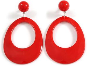 Boucles d'oreilles élégantes en résine acrylique, artisanat en pierres semi-précieuses - Product Image 6