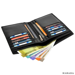 Venta caliente Elegante Calidad Premium 100% Cuero de vaca genuino Cartera larga Ranura para tarjeta múltiple al mejor precio al por mayor - Product Image 4