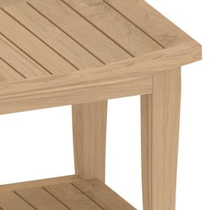 โต๊ะข้างห้องน้ำไม้สักธรรมชาติ 19.7x13.8x17.7 นิ้ว - Product Image 6