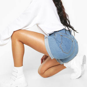 Shorts en jean pour femmes à prix d'usine, vente en gros, directement de l'usine, prix compétitif, commande en gros, marque privée, approvisionnement décontracté 2026 - Product Image 2