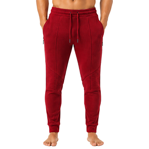 <b>Mens</b> Waffle Knit Sports <b>Trousers</b> Slim Fit Casual Textured Jogger Pants <b>Elastic</b> Waist Drawstring Lightweight Custom Bottoms <b>Mens</b> - Product Image 1