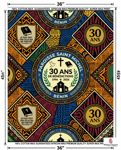 Custom African Wax Print Fabric Manufacturer for Church Anniversary Celebration Convention Uniform and Fundraising Events - Product Image 5