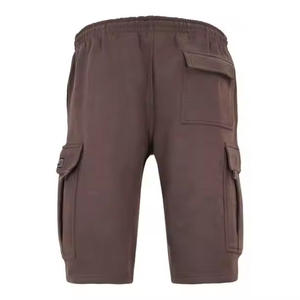 <b>Men's</b> Athletic <b>Shorts</b> with Pockets and <b>Elastic</b> <b>Waistband</b> 100% Polyester Quick Dry Casual Mid Waist Knitted Front Logo - Product Image 4