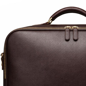 Sacs pour ordinateur portable en cuir légers, design personnalisé avec plusieurs poches, sacs pour ordinateur portable en cuir de couleur unie - Product Image 4