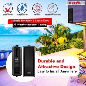 Altoparlanti da parete per interni/esterni con montaggio passivo a picco 100W sistema Audio cablato impermeabile per esterni-Bocinas Para Casa - Product Image 3