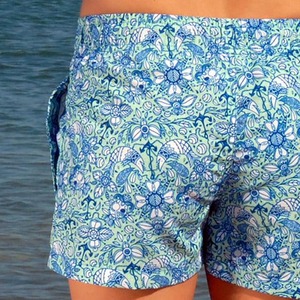 Nouvelle collection de shorts de bain pour femmes à séchage rapide avec poches, cordon de serrage à l'arrière, imprimé 3D, shorts de plage décontractés - Product Image 6