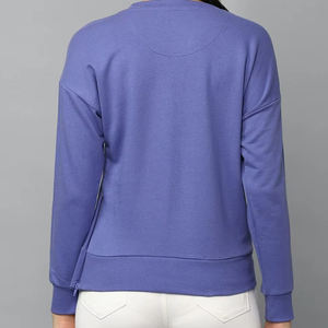 Sweat-shirts à col rond brodés en coton 100% lavé, grandes tailles pour hommes et femmes, logo personnalisé OEM, vente en ligne - Product Image 5