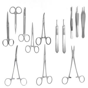 Kit de chirurgie mineure : Ciseaux Halsted Mayo, Ciseaux, Manche de scalpel, Lame, Instruments chirurgicaux – Fabricant pakistanais - Product Image 1