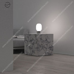 Modern Marble Coffee <b>Table</b> Minimalist Design Living Room Furniture Durable <b>Stone</b> <b>Top</b> Rectangle Shape Home Decor - Product Image 6