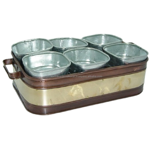 Portavelas de Vidrio Craquelado Doble con Diseño Clásico y Detalles Decorativos de Hojas, Acabado en Cobre, con Orificio de Drenaje - Product Image 3