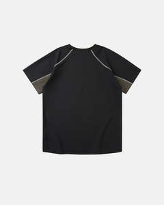 Servicio OEM, Camiseta de Alta Calidad para Hombre, Corte Estructurado, Color Personalizado, Camiseta Deportiva con Paneles en Contraste, Estilo Urbano - Product Image 3