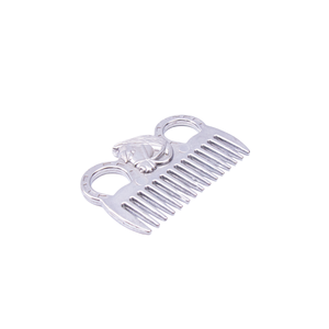 Ensemble de brosses de toilettage pour chevaux en acier inoxydable, brosses à curry en métal avec manche en bois pour l'entretien des chevaux, des moutons et des chèvres, outil de toilettage robuste en métal - Product Image 4