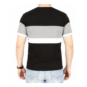 Men Color Block Half Sleeve T-Shirt Casual Summer Cotton Breathable High-Quality Wholesale t-shirt heavyweight oversize t-shirt - Product Image 5
