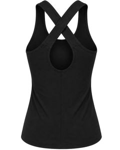 Top Deportivo Personalizado para Mujer, Negro, Espalda Cruzada, Sin Mangas, Absorbe la Humedad, para Yoga, Gimnasio, Fitness, Ropa Deportiva - Product Image 2