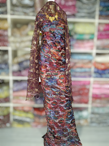 Incroyable Maqbal Dirac Somalien Avec Un Design Étonnant Et Des Paillettes Dorées Avec Des Pierres Dorées Par Le Fabricant Indien Pour Les Occasions - Product Image 4