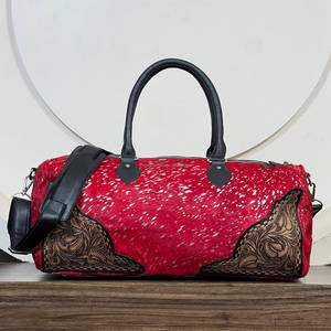 Handcrafted Designer <b>Travel</b> Duffel <b>Bag</b> Hand Tooled <b>Leather</b> Business Outdoor Weekender <b>Bag</b> Genuine Cowhide <b>Leather</b> <b>Travel</b> <b>Bag</b> - Product Image 6