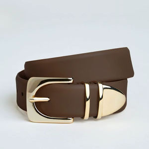 Ceinture en cuir moderne pour femme, idéale pour les tenues contemporaines, ajoutant une touche sophistiquée au quotidien - Product Image 1
