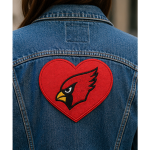 Iron-On Embroidered Patches Heart Shape PU Backing for Clothing Gifts Caps Bags - Product Image 4