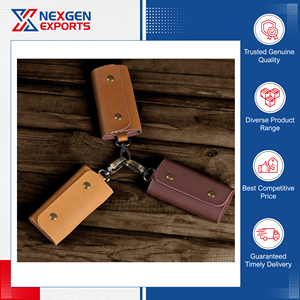 Llavero Colgante de Cuero PU Hecho a Mano, Multifuncional, Estilo Vintage, Calidad Estándar de Fabricante Indio, para Compradores al por Mayor - Product Image 2