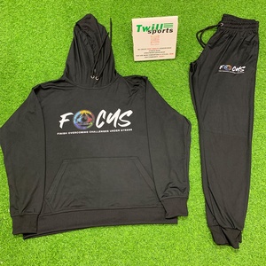 Chándal Deportivo Ligero Unisex de Alta Calidad, Colores Personalizados, Algodón/Fibra de Bambú, Transpirable, Estilo Urbano, con Capucha - Product Image 2