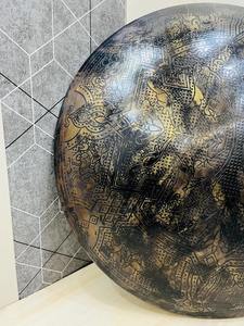 22 Inch <b>Black</b> & <b>Gold</b> Finish Medieval <b>Decorative</b> Shield|Engraved Steel Wall Shield|Antique Warrior & Viking Style Display Shield - Product Image 2