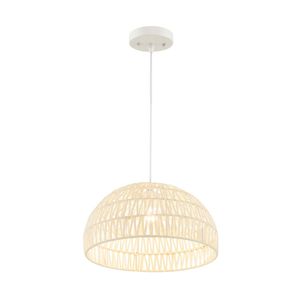 Lampada a Sospensione in Rattan Stile Rustico Moderno di Lusso, Regolabile in Altezza - Product Image 2