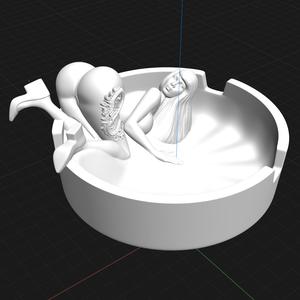 ที่เขี่ยบุหรี่กระจกอลูมิเนียมขัดเงาสำหรับผู้หญิงอุปกรณ์เสริมการสูบบุหรี่รูปทรงทันสมัยหรูหราไม่เหมือนใคร - Product Image 1