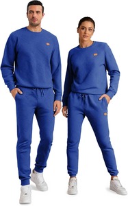 Premium Unisex Sweatsuit Set <b>Crewneck</b> Sweatshirt Jogger Pants 2 Piece Casual Lounge Comfort Outfit - Product Image 4