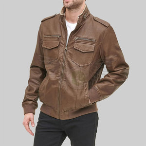 Chaqueta de Cuero para Hombre, Estilo Casual, Ajustada, de Invierno, Premium, con Cierre, Estilo Vintage, de Lujo - Product Image 3