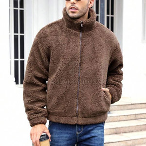 Nouvelle Arrivée Veste en Laine Homme à Épaules Tombantes Tissu Doux et Chaud Style Décontracté Vêtement d'Extérieur Décontracté Conception Personnalisée Fournisseur en Gros - Product Image 5