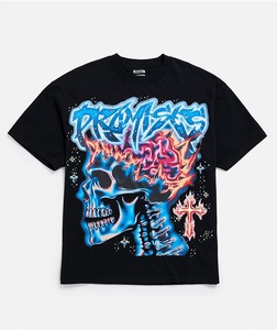 เสื้อยืดทรงบ็อกซี่ แขนสั้น ผ้าคอตตอนฟอกสี สไตล์ลำลอง สตรีทแวร์ ลายกราฟิก ทรงหลวม โอเวอร์ไซส์ สำหรับผู้ชาย - Product Image 1