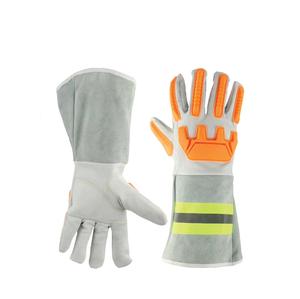 Guantes de Soldadura HOLY SIGNS INTERNATIONAL Resistentes al Calor de 10 Pulgadas con Muñequera Elástica y Características Antivibración - Product Image 1