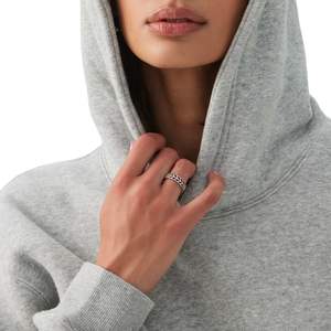 Sweat-shirt à capuche surdimensionné personnalisé pour femme en molleton de coton gris avec poche kangourou, style décontracté streetwear, vente en gros OEM - Product Image 2