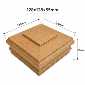 Cubiertas de Madera Premium para Escalones, Madera Sólida con Parte Superior Cuadrada, Piezas Tradicionales para Escaleras, Fácil Instalación, Acabado Duradero y Resistente - Product Image 2