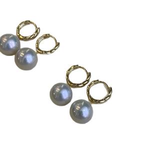 Boucles d'oreilles en perles naturelles à talons hauts, élégantes et raffinées, style féminin, luxe léger, haut de gamme, tempérament simple, boucles d'oreilles en perles - Product Image 5