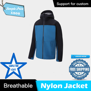 Customized Hooded Quilted Pilot <b>Jacket</b> with Badge and Front Logo Winter Casual <b>Long</b> Sleeve Zipper Unisex 100% Nylon Waterproof - Product Image 4