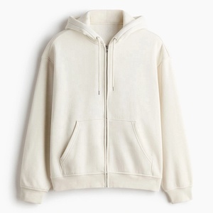 Sweat-shirt à capuche zippé pour homme, gris chiné, avec imprimé graphique sur la poitrine, fermeture éclair intégrale, vêtement de sport décontracté, vente en gros personnalisée - Product Image 5