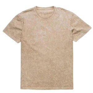 เสื้อยืดคอตตอนเนื้อหนัก 200GSM ทรงโอเวอร์ไซส์ ล้างสีแบบ Acid Wash และ Snow Wash สำหรับผู้ชายและผู้หญิง เสื้อยืดคอกลมแบบสั่งทำพิเศษสำหรับใส่ลำลอง - Product Image 1