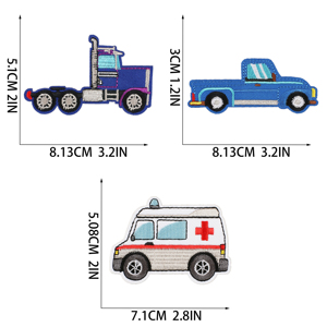 Patch brodé thermocollant en PVC pour véhicules pour enfants, vente en gros - Product Image 4