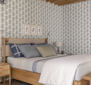 Cadre de lit minimaliste en teck massif, style scandinave moderne, lit plateforme, finition naturelle, meubles de chambre durables - Product Image 6