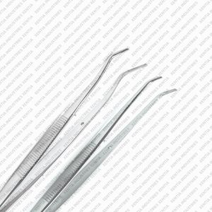 Dental College Cotton <b>Pliers</b> (Meriam Dressing Forceps) <b>Set</b> 2 Pcs 16cm Surgical Instrument Stainless Steel OEM CE Certified - Product Image 5