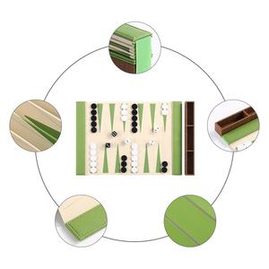 Backgammon Chess Roll Personalized Board Game Set Customized Handmade Foldable Luxury Pu Leather High Quality Indoor Outdoor - Product Image 6