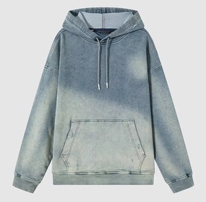 Sudadera con capucha para hombre, personalizada, 100% algodón, de gramaje alto, estilo holgado, con lavado Monkey, efecto desgastado, oversize, estilo streetwear vintage, con cordón ajustable. - Product Image 1