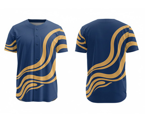 เสื้อเบสบอลประสิทธิภาพสูง – ชุดทีมแบบซับลิเมชั่นสั่งทำพิเศษ พร้อมโลโก้และหมายเลขตามสั่ง |   ฐานผ้าโพลีเอสเตอร์ที่ระบายอากาศได้ดี - Product Image 5