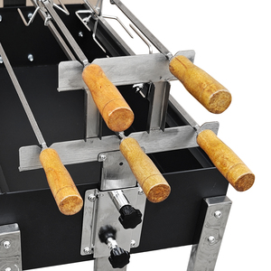 Asador Motorizado de 5 Brochetas Souvla Cipriota Griega, Asador Giratorio Automático, Parrilla de Carbón para Barbacoa - Product Image 3