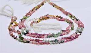 Cuentas de turmalina natural multicolor lisas en forma de triángulo, cuentas de turmalina multicolor, cuentas sueltas de turmalina de fantasía - Product Image 5