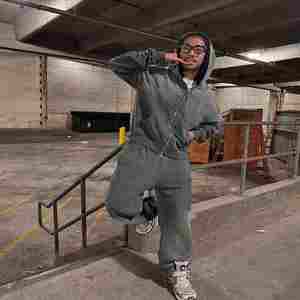 Custom Top Quality Tracksuit Jogging Suits Blank Cotton Fleece Fabric Embossed Design Zip up Tracksuit - Product Image 5