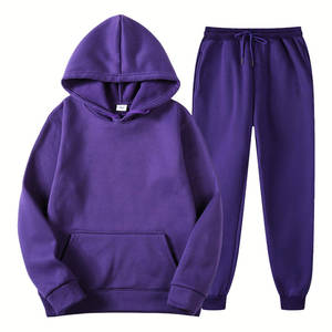 Ensemble sweat à capuche et pantalon de jogging pour femme, survêtement décontracté oversize, molleton doux, vêtements de détente confortables, ensemble deux pièces - Product Image 5