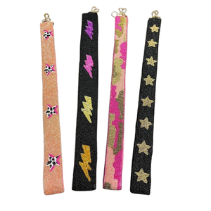 Sangle de sac portable légère en acrylique faite à la main, écologique, avec perles cerise, réglable et détachable, pour l'épaule, esthétique et mignonne - Product Image 3