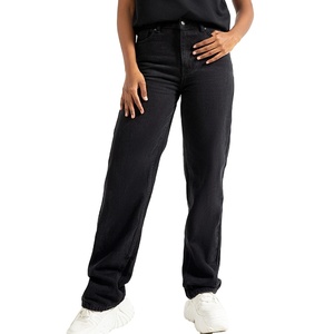 กางเกงยีนส์สีดำสบายทรงหลวมสำหรับผู้หญิงกางเกงยีนส์กลางแจ้งกางเกงยีนส์สำหรับผู้หญิง - Product Image 1